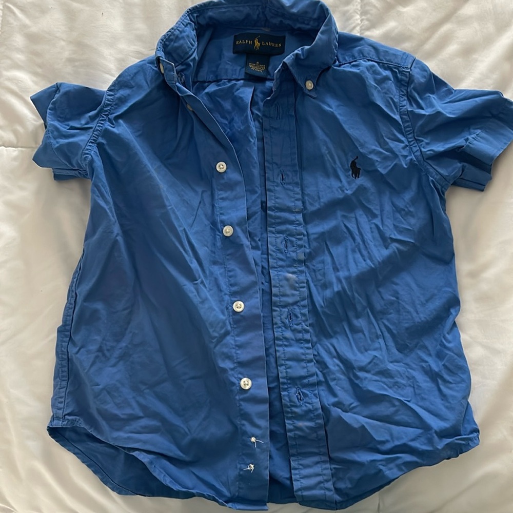 Toddler Boys Ralph Lauren Button Shirt